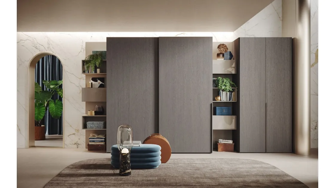 Armadio Basic Rovere con ante scorrevoli di Morassutti