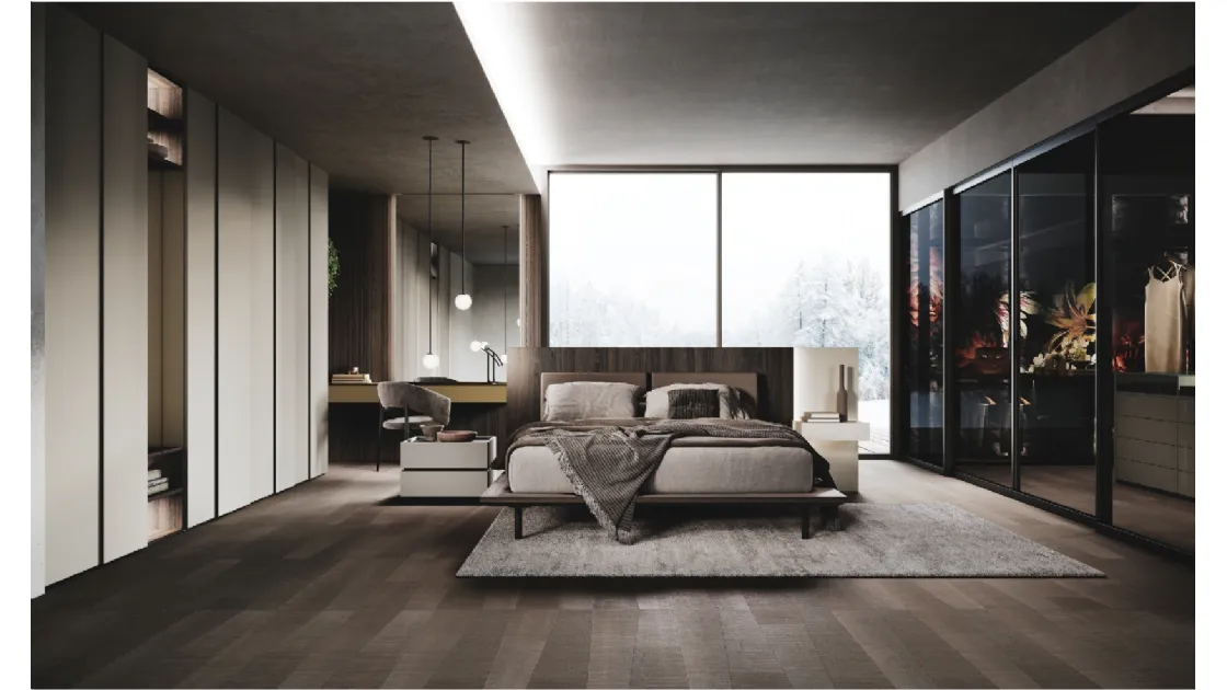 Letto Soulwave in Rovere di GF Interiors