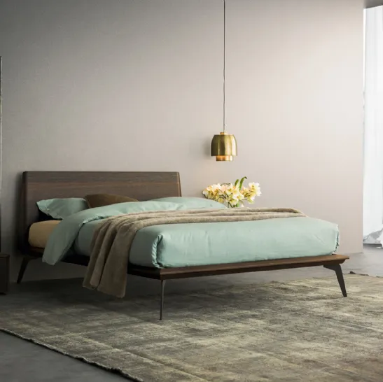 Letto di design in legno Xilo di Alf DaFrè