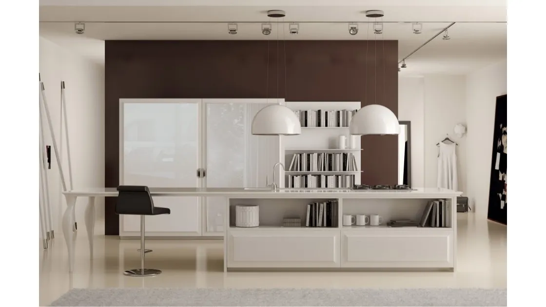 Cucina Classica con isola Diamond 06 di Scic